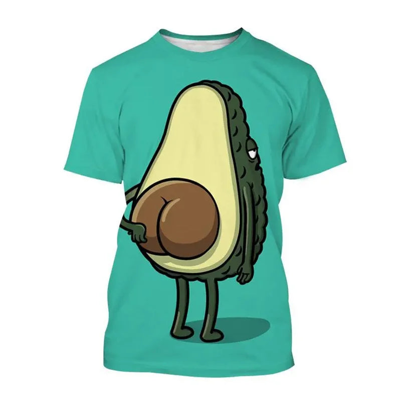 🌞🥑 Avocado Fun in 3D! The Summer Tee Every Boy Will Love 👕 - ThiGui