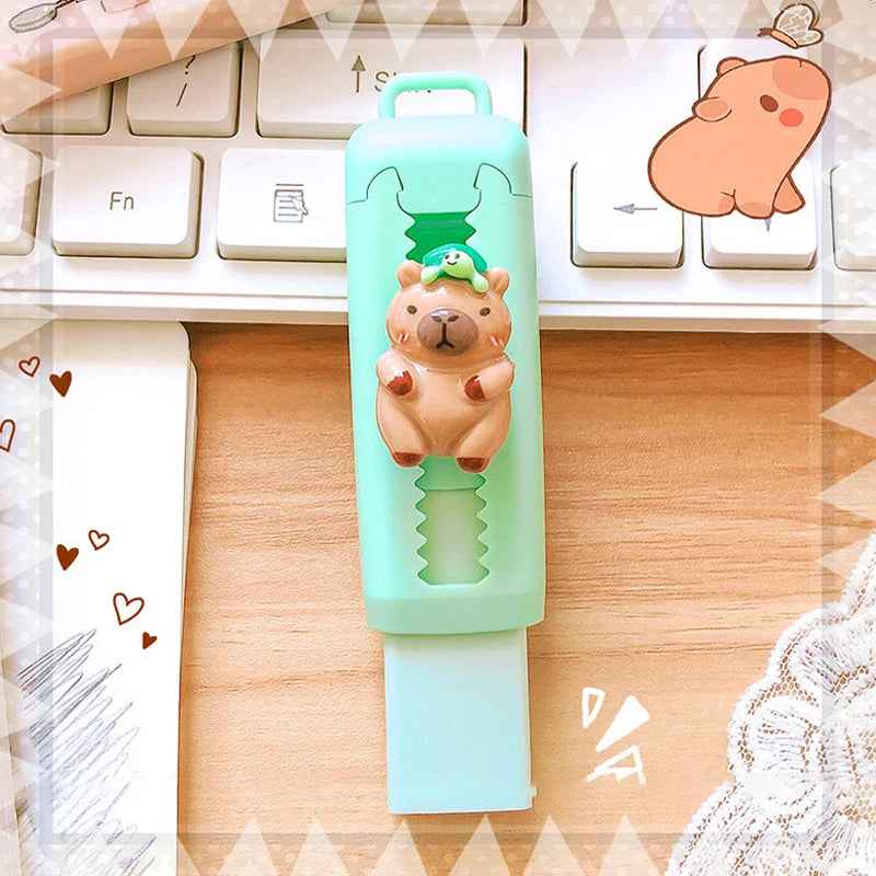 🐹 Kawaii Capybara Push-Pull Eraser – A Pencil Case Favourite with Big Personality! - ThiGui