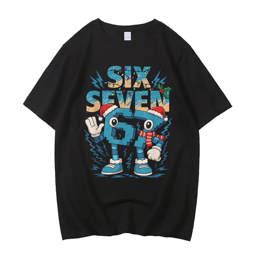 67 Six Seven Brainrot Gamer Tee 🎮🔥 High Quality Cotton Boys T-Shirt - ThiGui