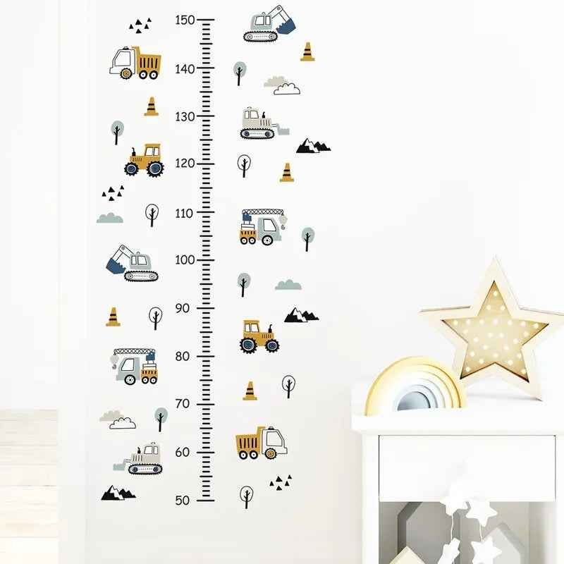 Adorable Car-Themed Height Chart – Watch Your Little One Grow with Big Smiles! - ThiGui