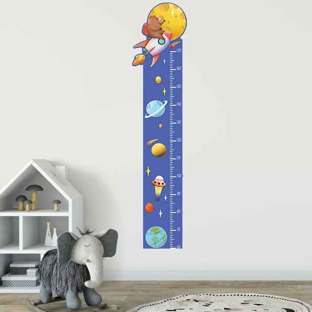 Watch Me Grow! Cute Animal Height Chart Wall Sticker for Boys’ Rooms - ThiGui