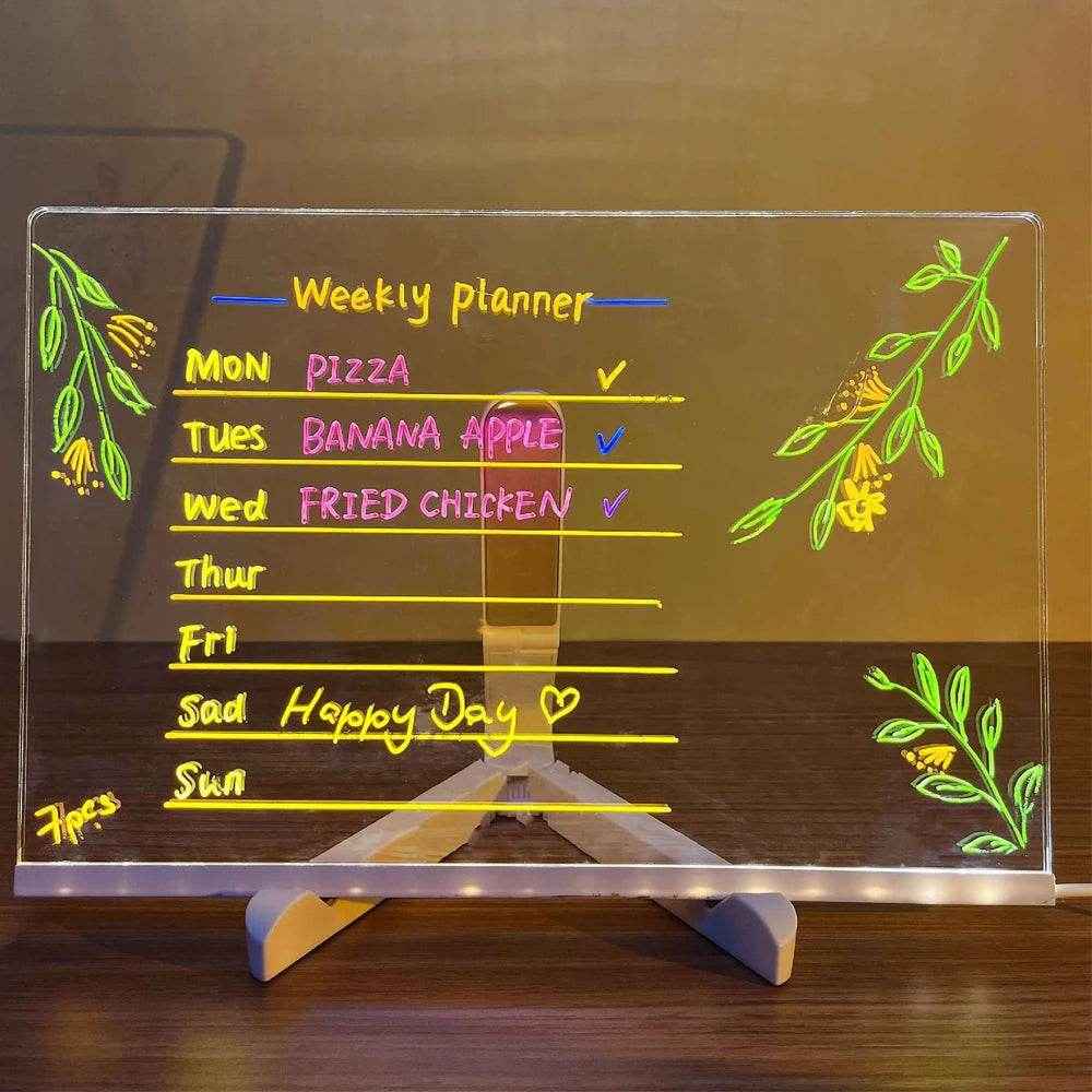 ✍️LED Drawing Note Board for Boys Who Love Doodling in Colorful Glowing Lights - ThiGui