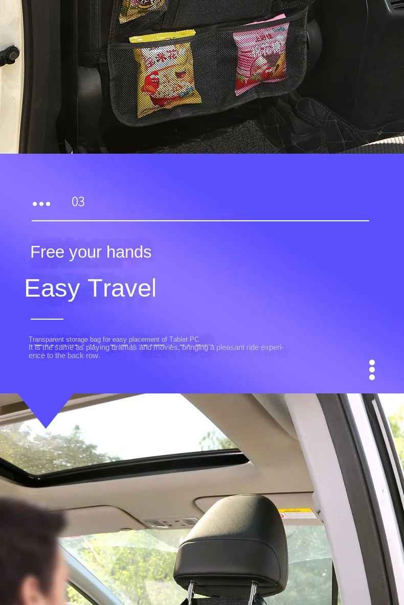 Road Trip Hero – Backseat Organizer with Tablet Holder for Tidy, Happy Car Rides! - ThiGui