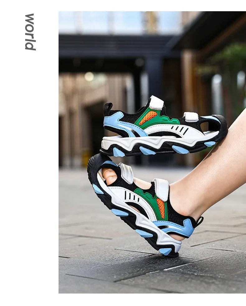 🏖️ Cool, Comfy & Ready to Go! Boys' Slip-On Sandals for Summer Adventures ☀️👣 - ThiGui