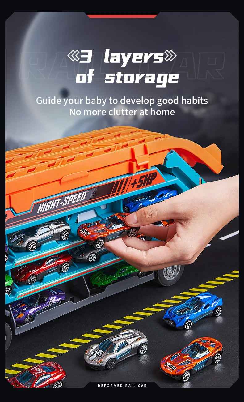 🚗 Rocket Racer Track Set – Loop, Launch & Transform into Hours of Fun! 🛞🚀 - ThiGui