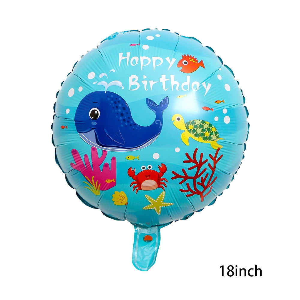 🐠 Under the Sea Birthday Balloon Set – Dive into a Magical Ocean Party! 🌊🎈 - ThiGui