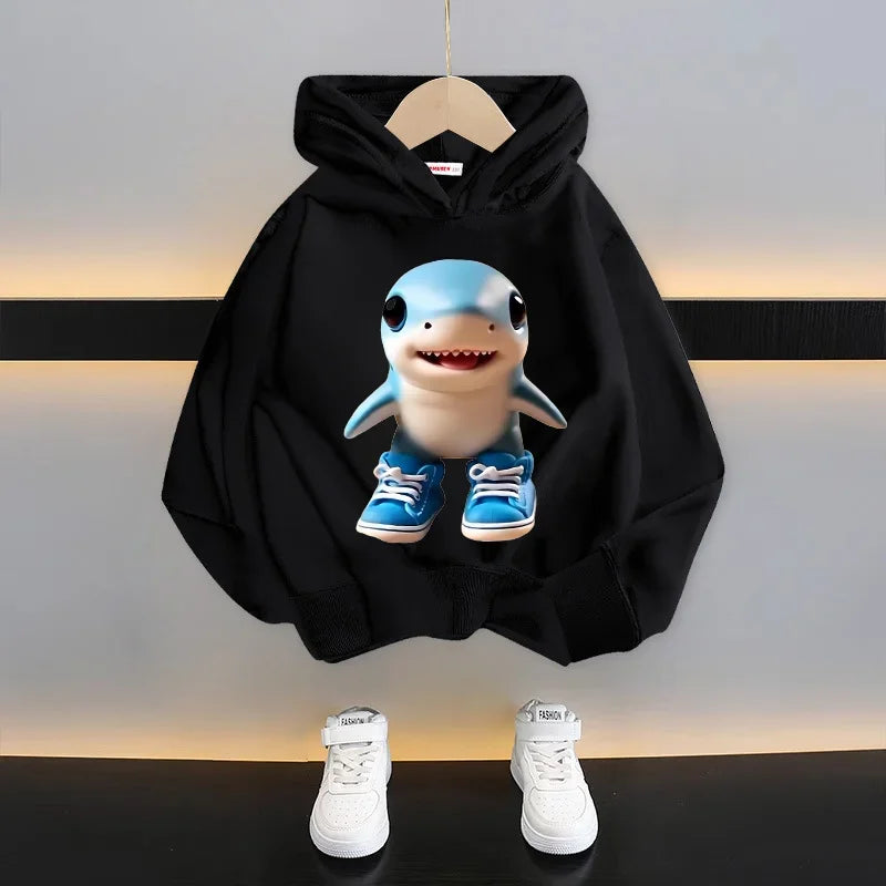 Italian Brainrot Tung Tung Hoodie 😆🧥 Fun Thin Cartoon Sweatshirt for Boys - ThiGui