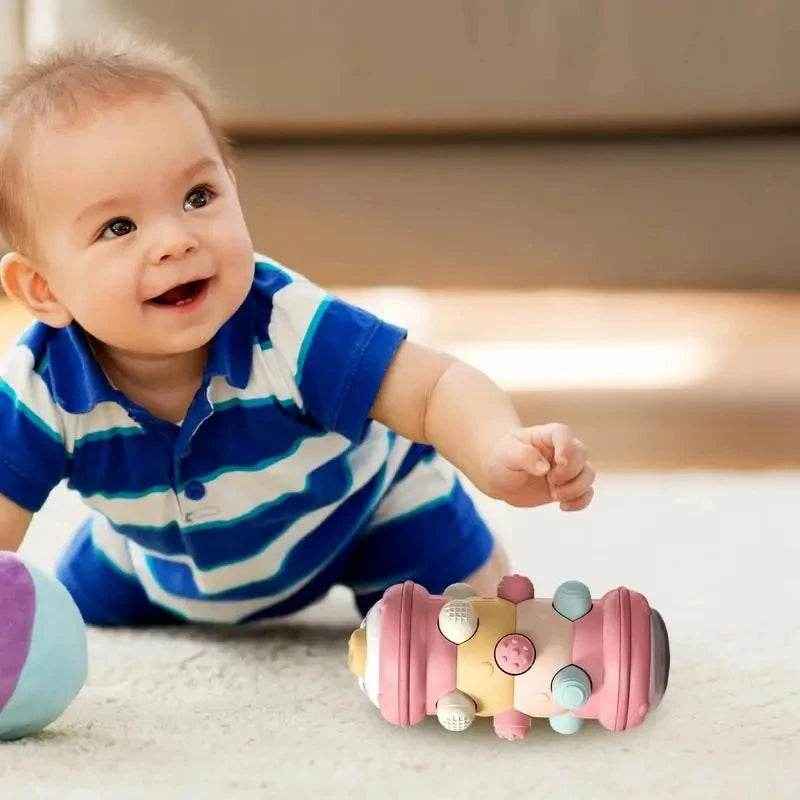 👶Tummy Time Fun – Soft Roller Toy That Gets Baby Moving & Giggling! - ThiGui