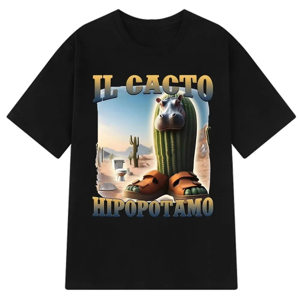 Italian Brainrot Meme Tee 😂🔥 Tralalero Tralala Cotton Y2K T-Shirt - ThiGui
