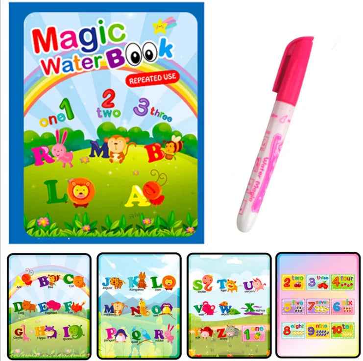 🌈 Magical Water Reveal Book 🖌️ No Mess, All Fun! Perfect for Little Explorers 🚀 - ThiGui