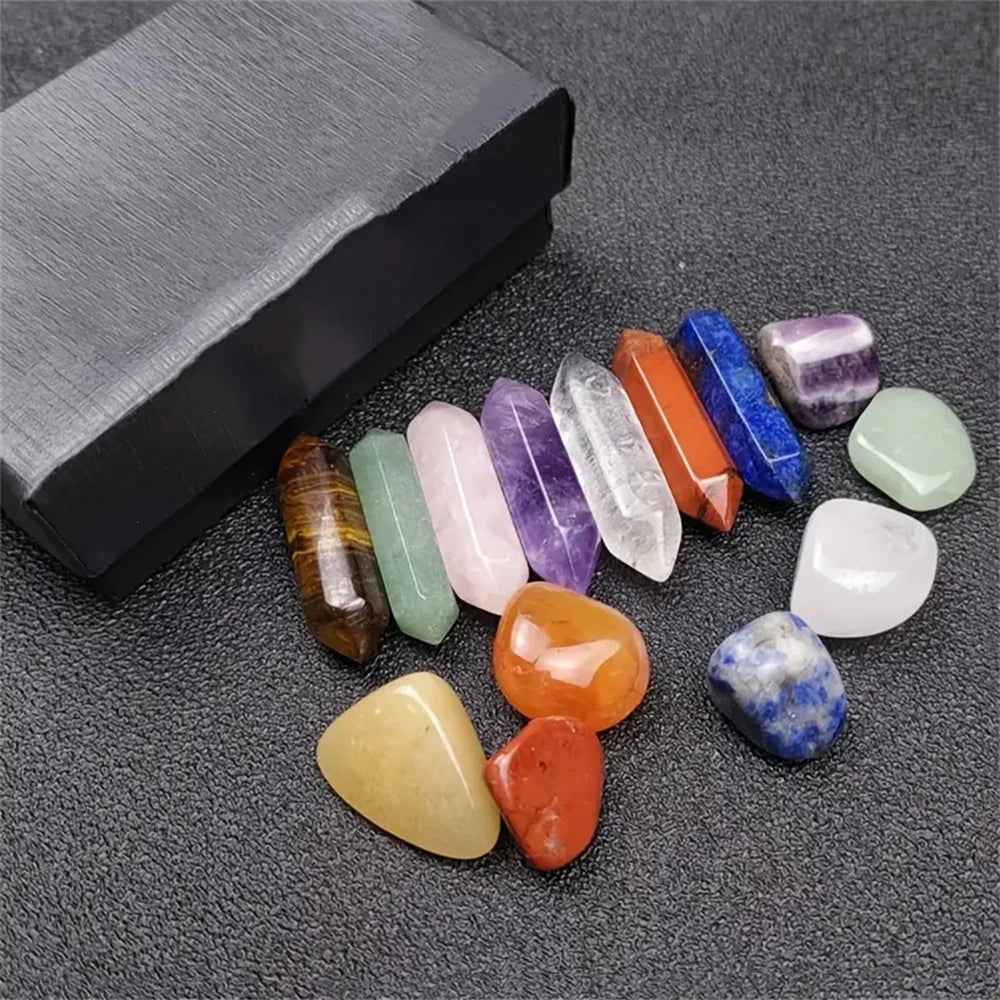 Magical 14-Piece Crystal Adventure Set – Chakra Gems for Curious Boys - ThiGui