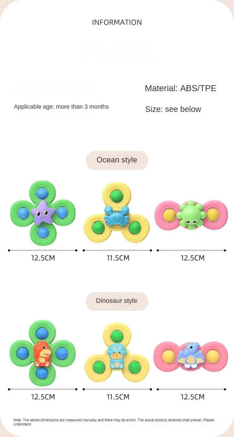 🌀 Spinner Suction Toys – Bath Time, Play Time, Anytime Fun! 🚿👶 - ThiGui