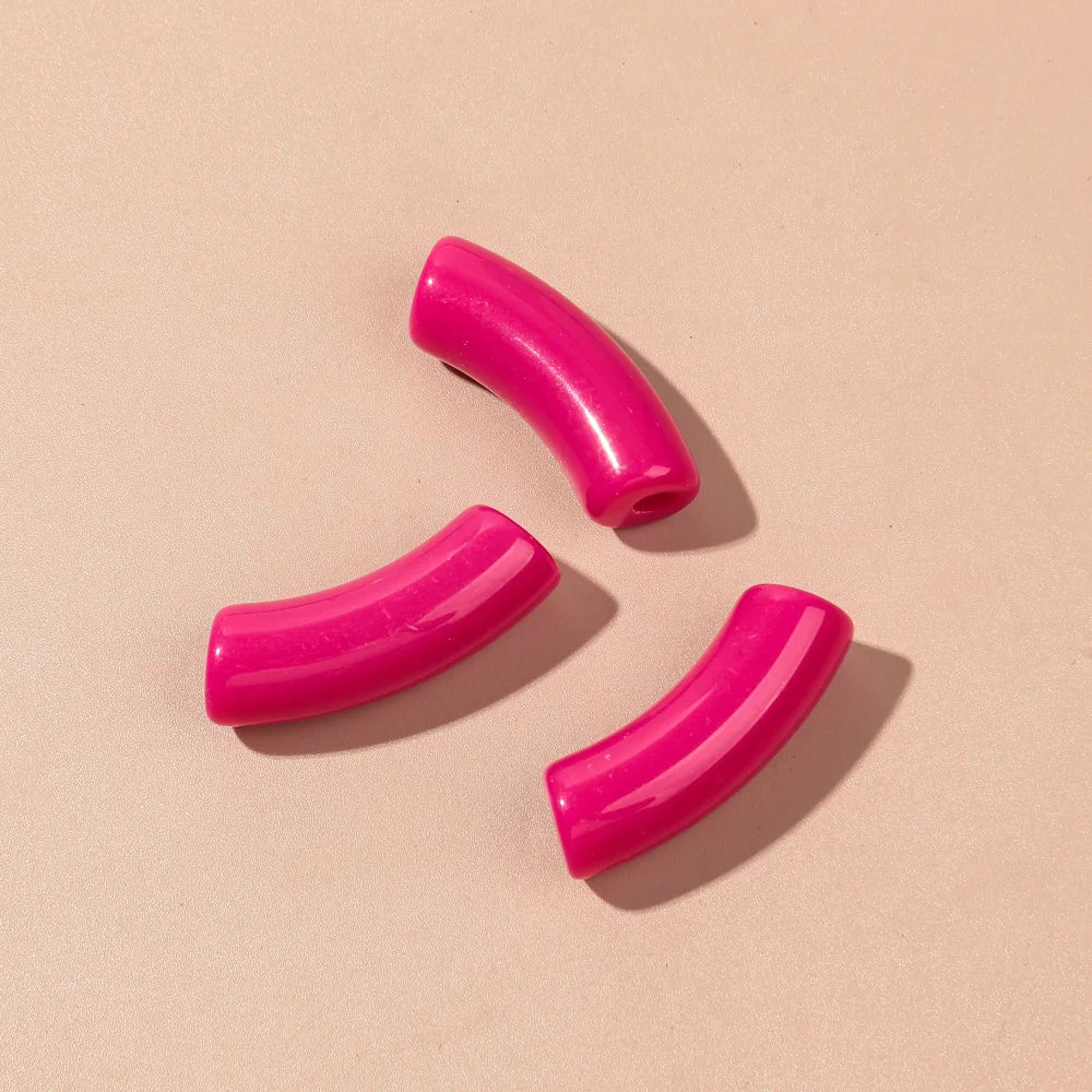 🌈 Lot de 20 Perles Tubes Arc-en-ciel – Idéal pour Créer des Bijoux Colorés et Fun ! 💫🧵 - ThiGui