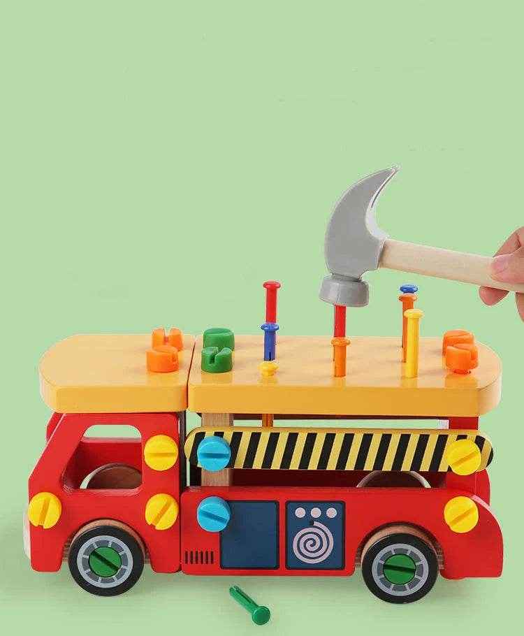 🌳Fix, Twist, and Learn! Montessori Wooden Busy Board for Hands-On Little Builders 🧰🪵 - ThiGui