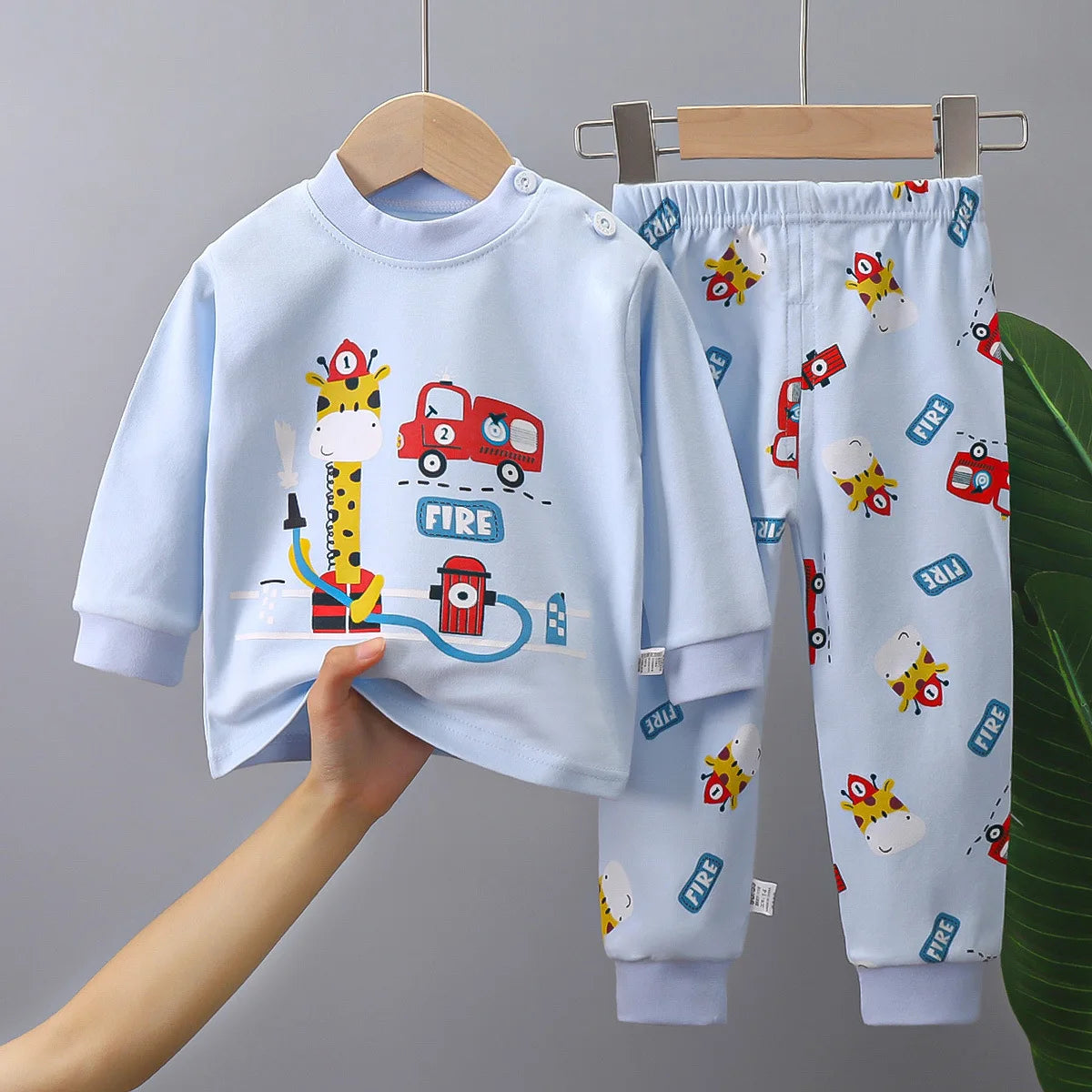 🌟 Cute Cartoon Outfit Set for Boys – Comfy, Fun & Stylish! 👕👖 - ThiGui
