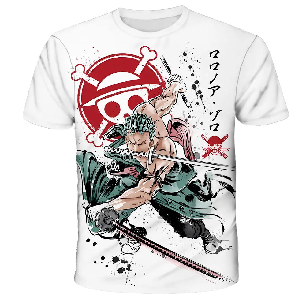 ⚓🔥 Cool Pirate Energy Boys T-Shirt – Luffy Adventure Summer Tee 🔥⚓ - ThiGui