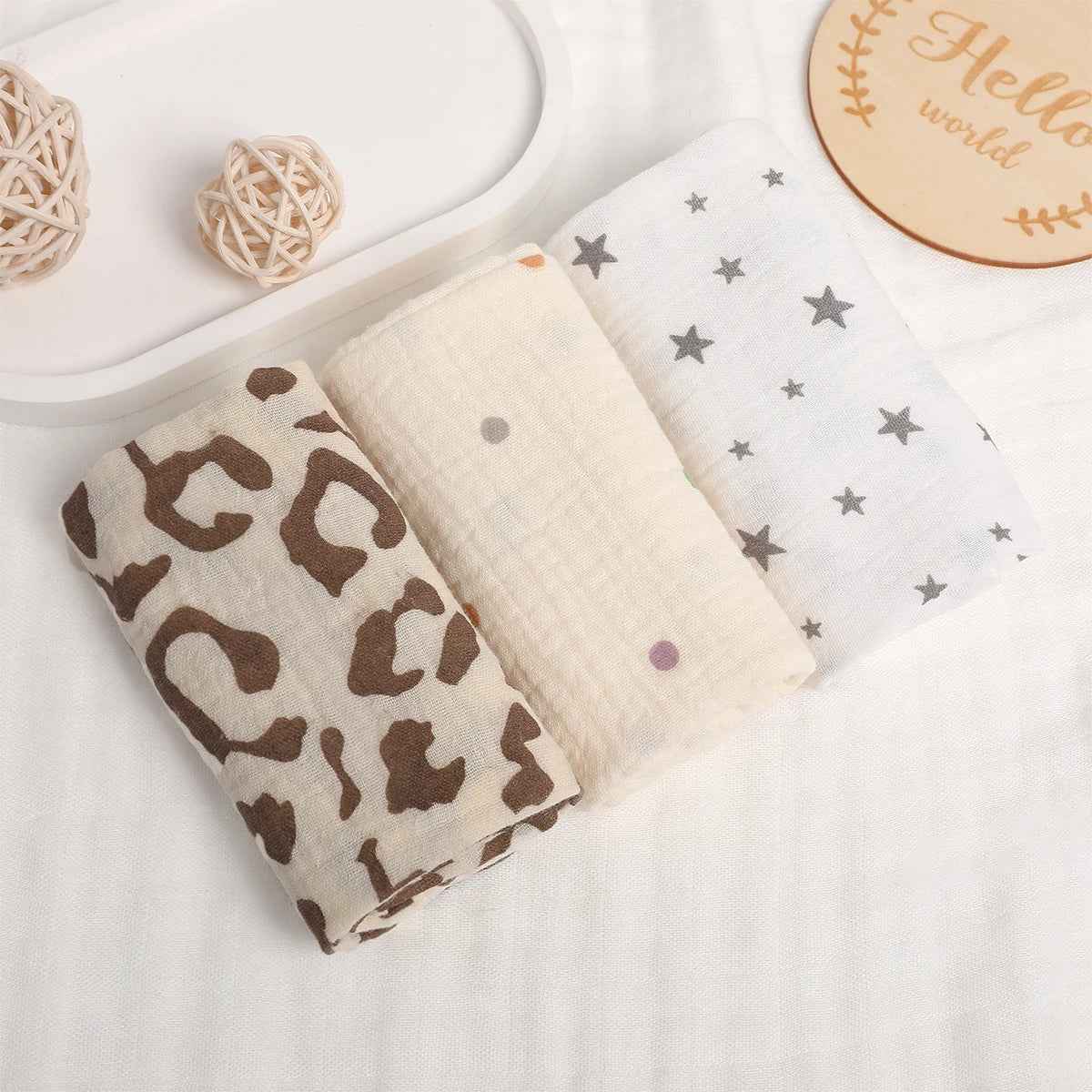 🌸 Gentle Touch! 🍼 Ultra-Soft Baby Gauze Towels – Perfect for Face, Hands & All-Day Snuggles 💕 - ThiGui