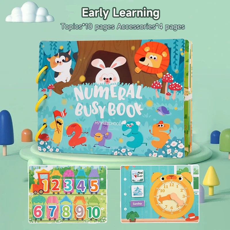 📘 My First Montessori Busy Book – Hands-On Learning Fun for Little Minds! 🧠✨ - ThiGui