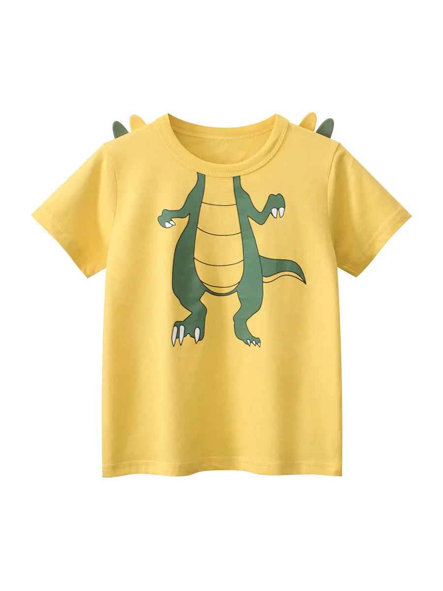 🦖💥 Dino-Mite Summer Tee for Boys – Where Comfort Meets Adventure! - ThiGui