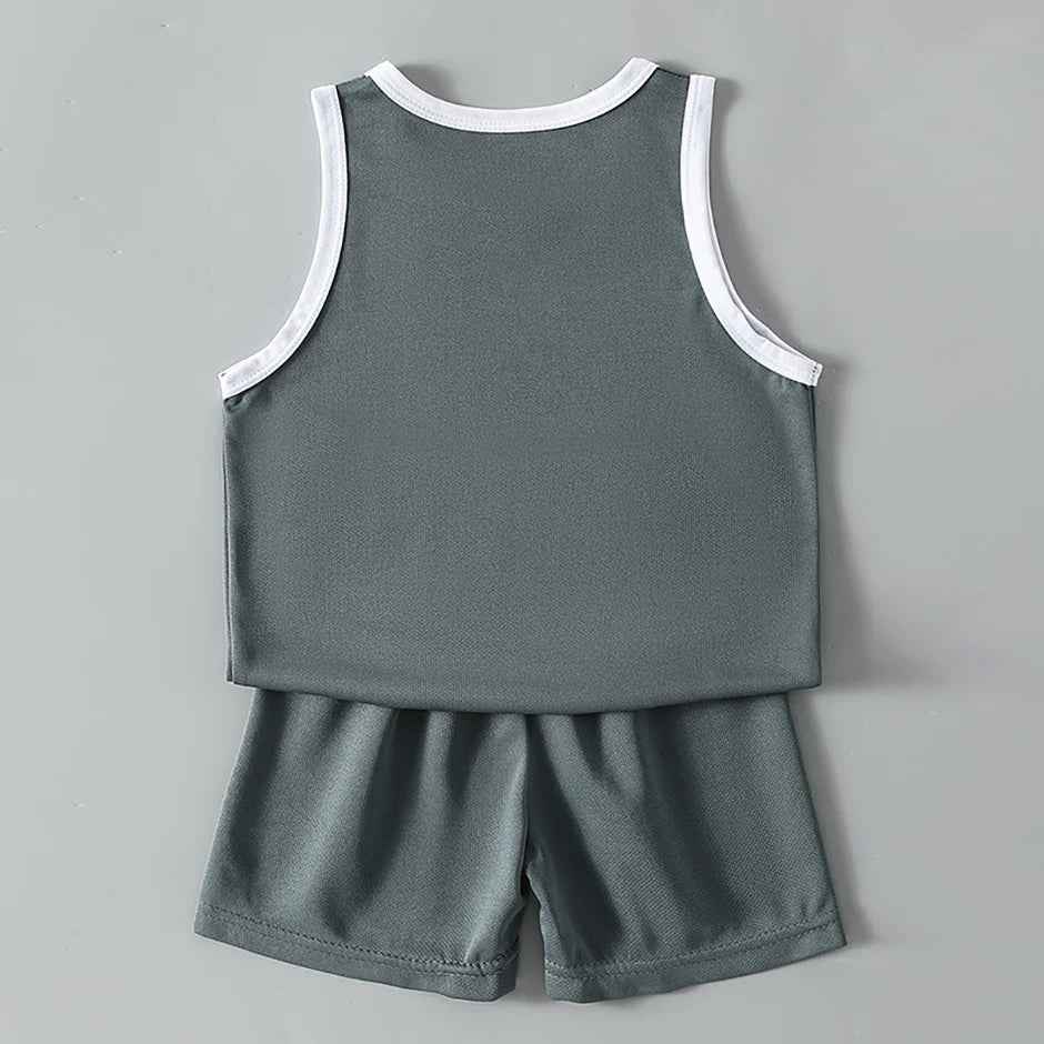 Breezy Summer 2-Piece Set – Quick-Dry Vest & Stretch Shorts for Active Boys on the Go! - ThiGui