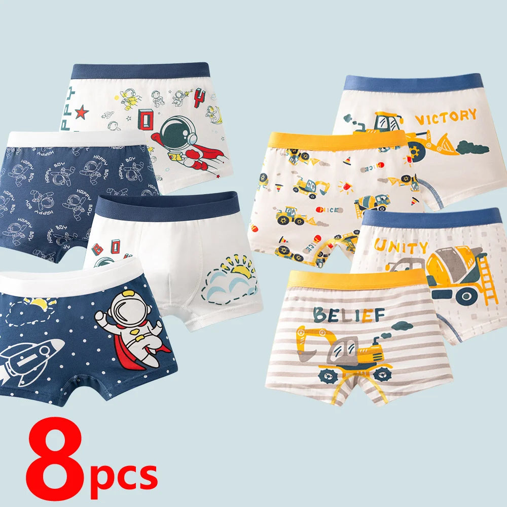 🦖 Dino Days Boxer Briefs – Soft & Comfy Cotton Undies for Boys! 🩳✨ - ThiGui