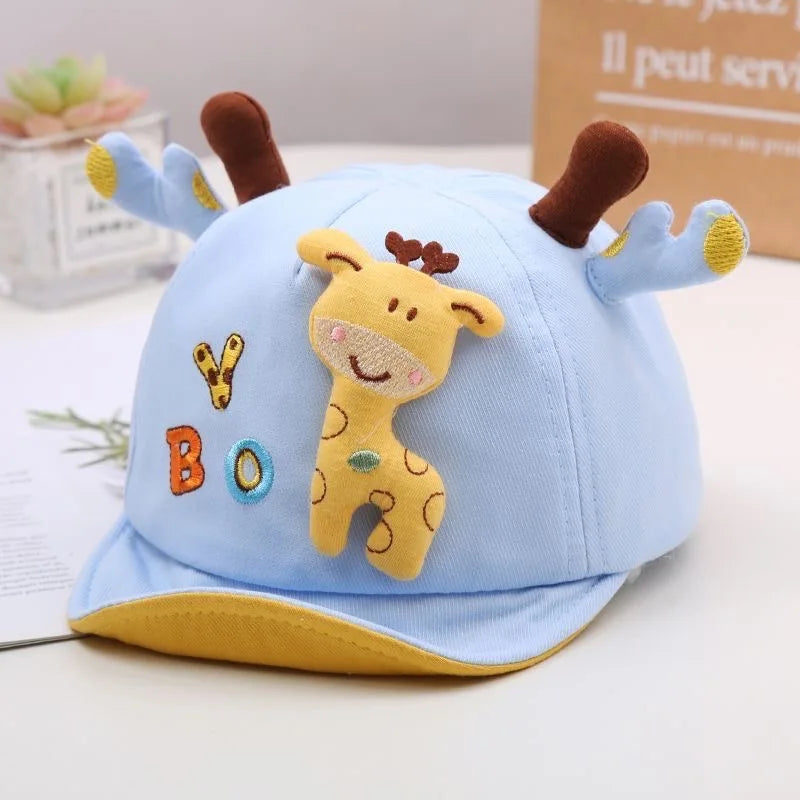 🦒 Cute Giraffe Sun Hat – Adorable Duckbill Cap for Baby Boys & Girls! ☀️🧢 - ThiGui