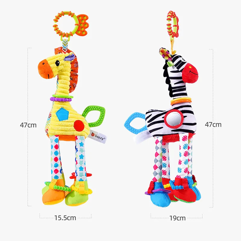 🎵 Snuggle & Shake! Soft Baby Caterpillar Rattle Toy for Newborns 👶✨ - ThiGui
