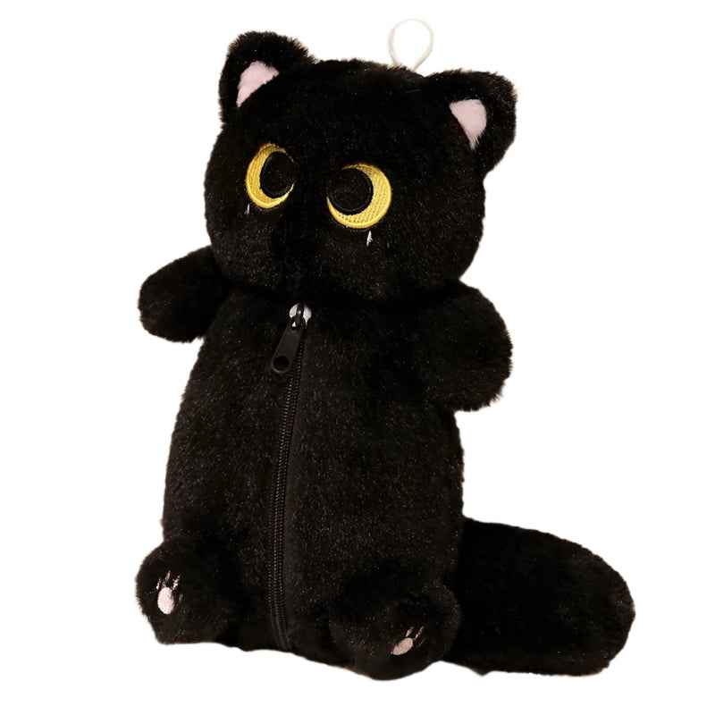 🐾 Purr-fectly Adorable Siamese Cat Pencil Case – Soft, Snuggly & Super Handy! ✨📚 - ThiGui