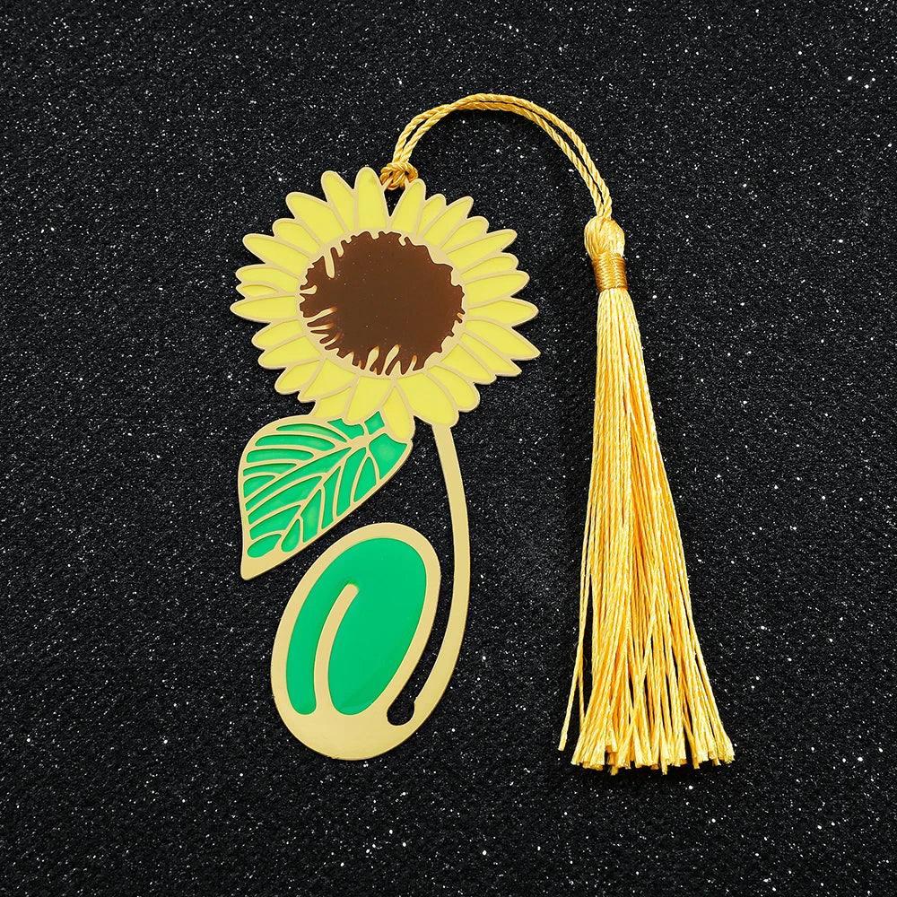 🌻📖 A Blooming Thank You – Handmade Metal Flower Bookmark for Inspiring Teachers 🌸💛 - ThiGui
