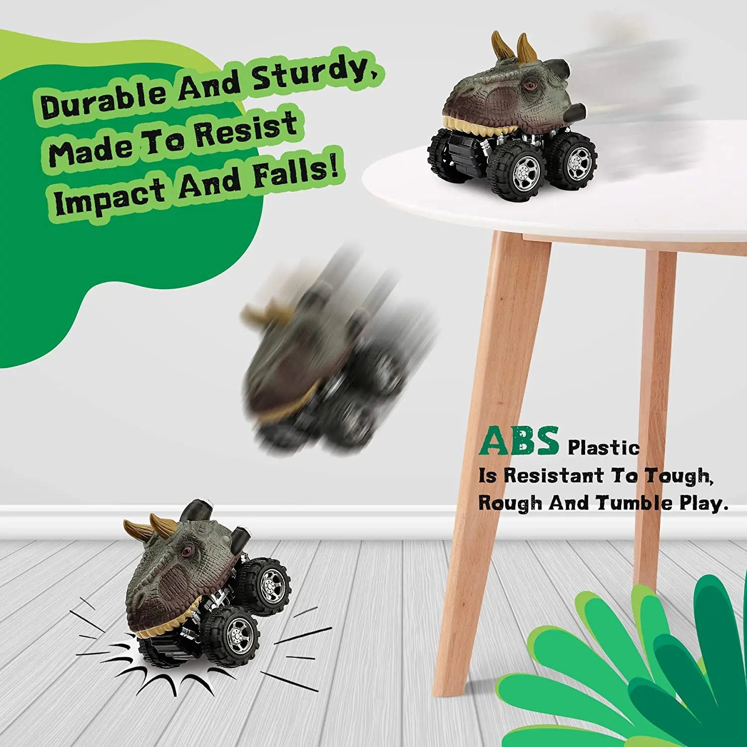 🦖🚗 Dino Pull-Back Cars – Mini Monster Trucks for Jurassic-Style Fun! 🎉💨v - ThiGui