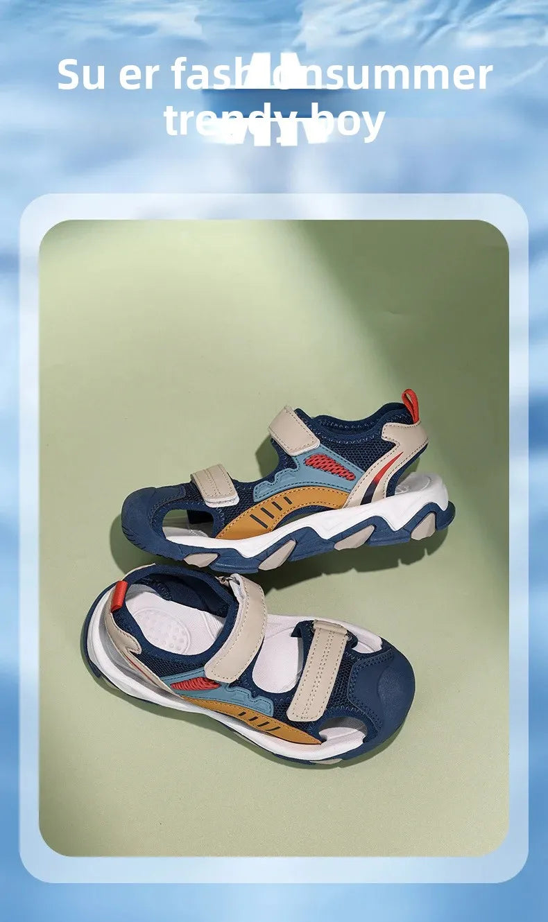 🏖️ Cool, Comfy & Ready to Go! Boys' Slip-On Sandals for Summer Adventures ☀️👣 - ThiGui