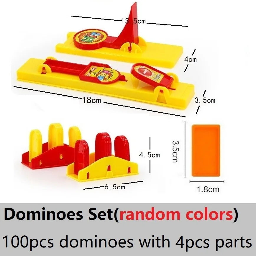 🚂 Domino Train Builder – 100-Piece Colourful Domino Set for Creative Play! 🌈🧠 - ThiGui
