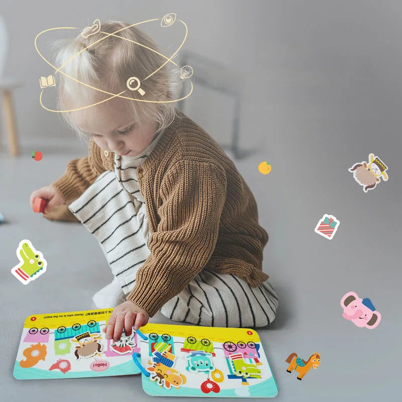 📘 My First Montessori Busy Book – Hands-On Learning Fun for Little Minds! 🧠✨ - ThiGui