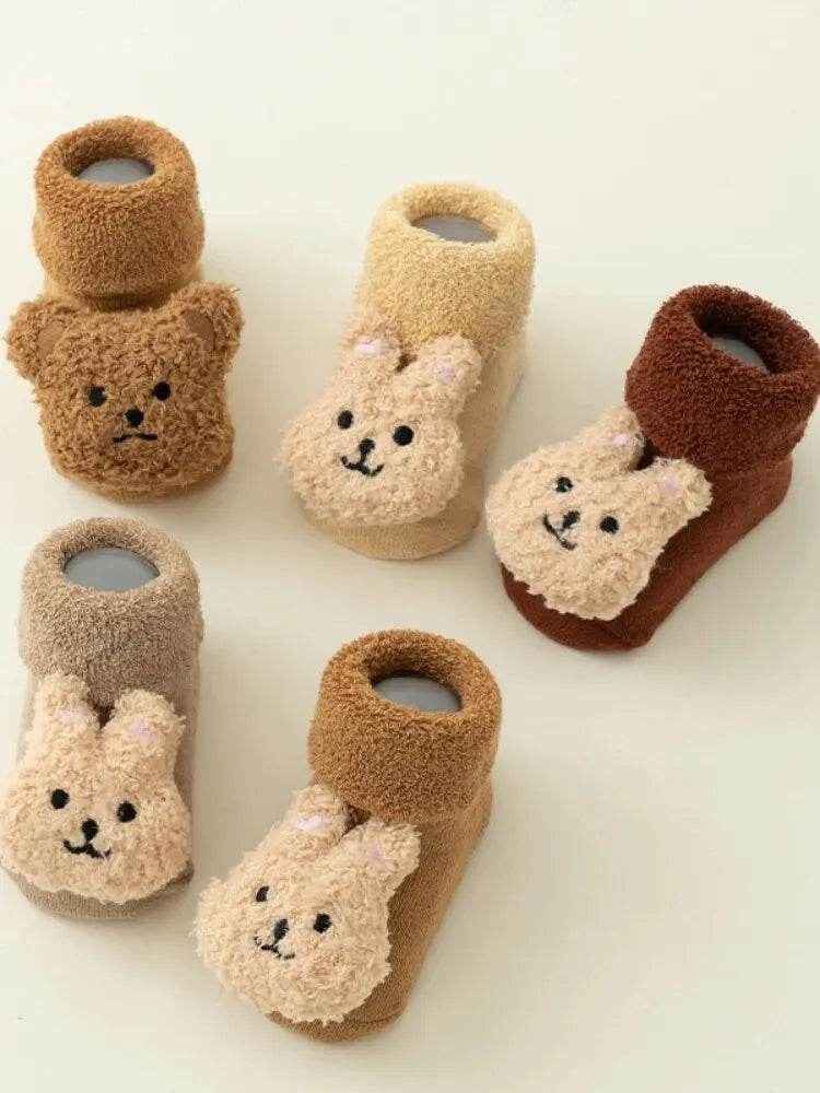 🧦Snuggly Little Steps – Cosy Non-Slip Winter Shoes for Tiny Explorers (0–2 Years) - ThiGui