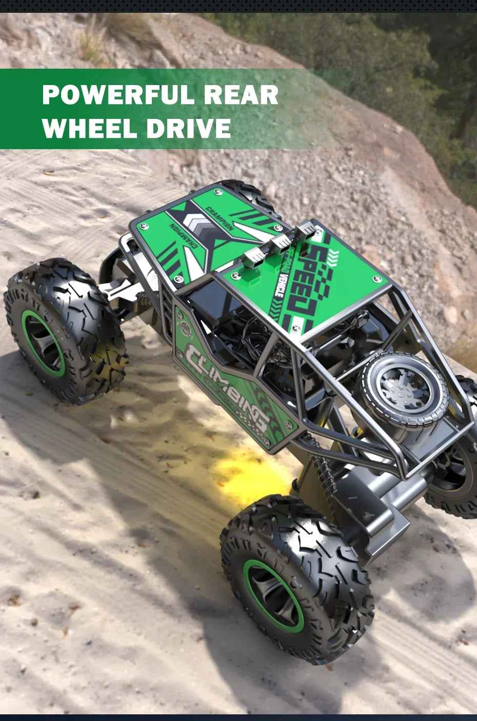 🧗‍♂️ Light Up & Climb Big – Off-Road Monster RC Car for Brave Little Racers! 🚙💡 - ThiGui