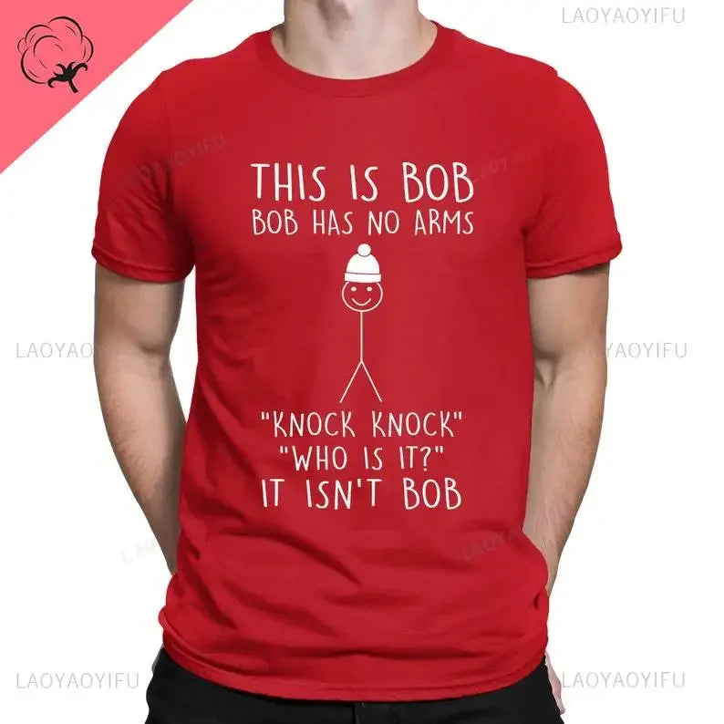 This Is Bob Stickman Joke Tee 😂🎭 Funny Vintage Cotton Graphic Shirt - ThiGui