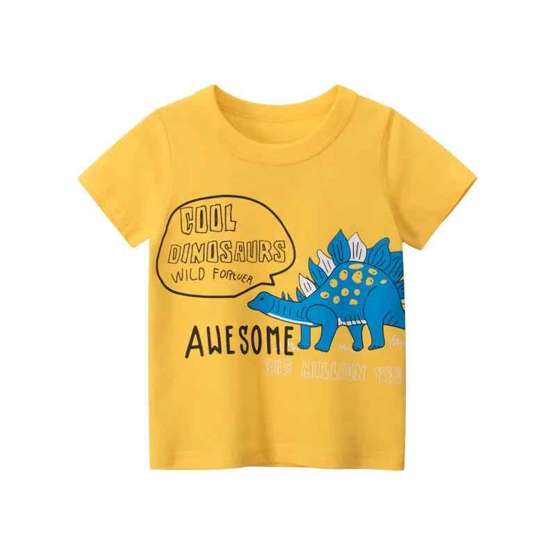👕Adorable Cotton Cartoon Tees – Comfy Summer Fun for Little Explorers! - ThiGui