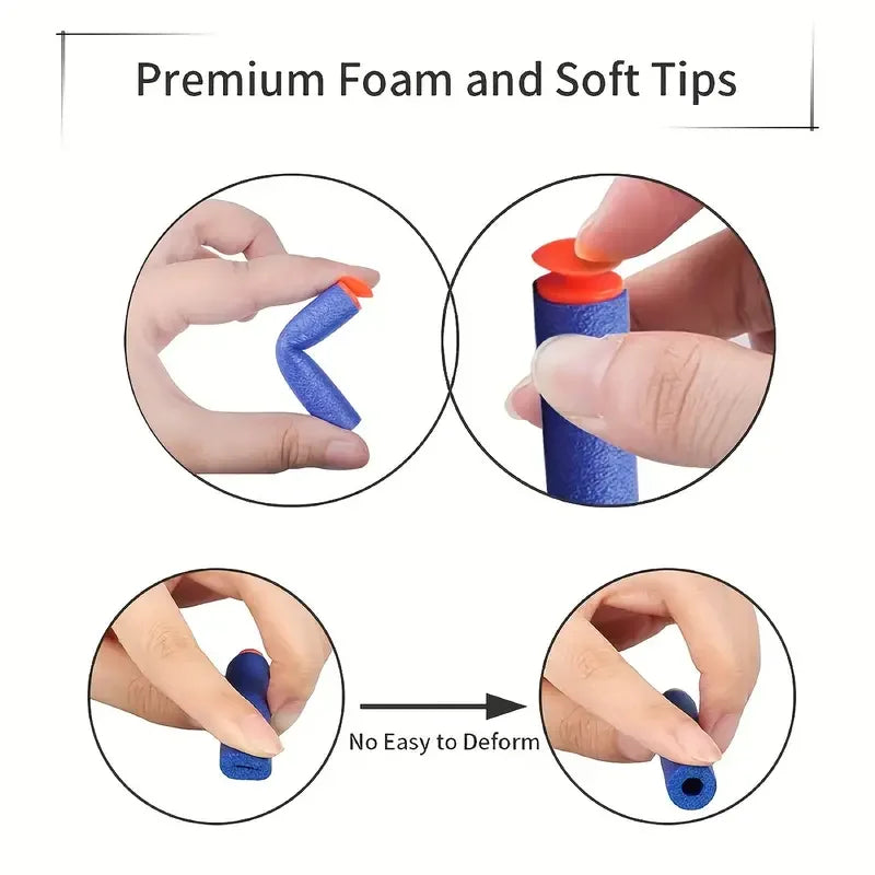🎯 Foam Darts Refill Pack – Keep the Battles Going! 50/100PCS Soft Bullets for Toy Guns 🔫✨ - ThiGui