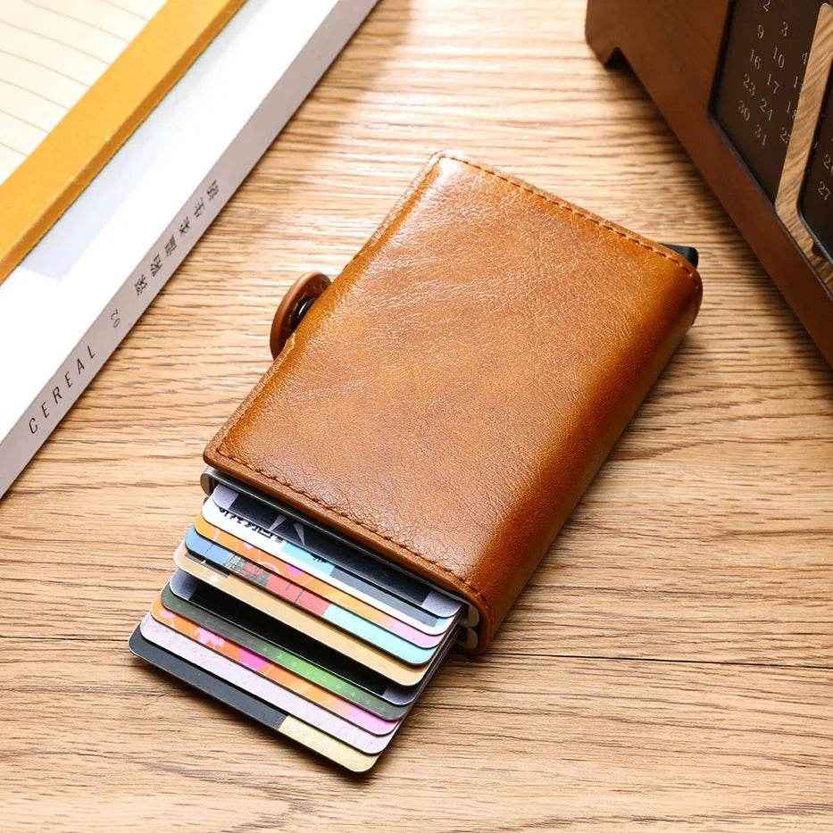 🧲 RFID Carbon Fiber Mini Wallet – Slim, Safe & Super Handy for Every Dad on the Go! - ThiGui