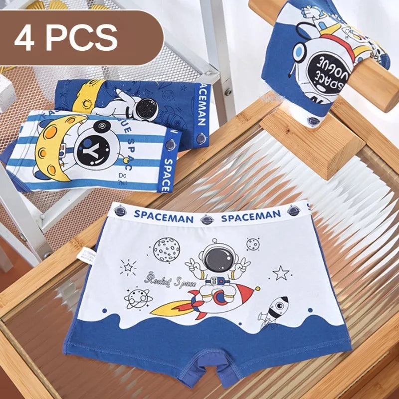 🩲🧒 Cotton Cartoon Boxer Set – Soft, Breathable & Perfect for Little Movers! 🌟🧺 - ThiGui