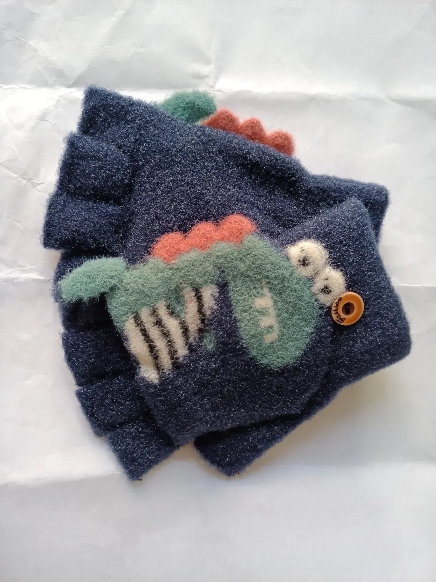 🦕 Dino Flip Gloves – Warm, Fun & Finger-Free for Little Writers! ❄️✋ - ThiGui