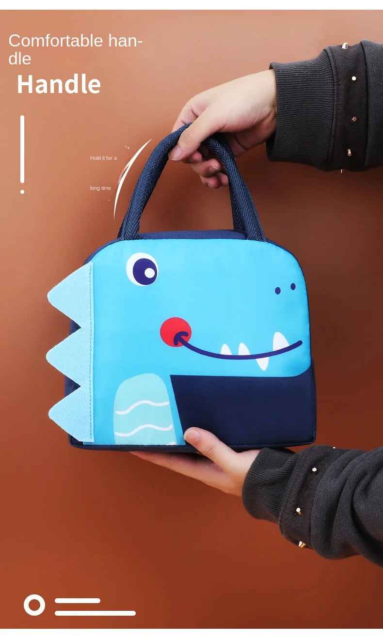 🍎 Pack the Perfect Lunch – Waterproof Cartoon Insulated Lunch Bag for Boys 🎒🥪 - ThiGui