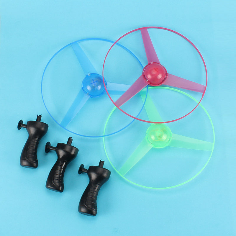 🛸 Spinning UFO Flyer – Flashy LED Fun for Outdoor Adventures! 🚀💡 - ThiGui