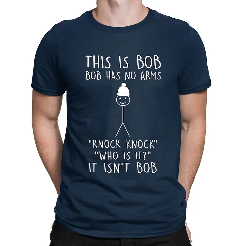 This Is Bob Stickman Joke Tee 😂🎭 Funny Vintage Cotton Graphic Shirt - ThiGui