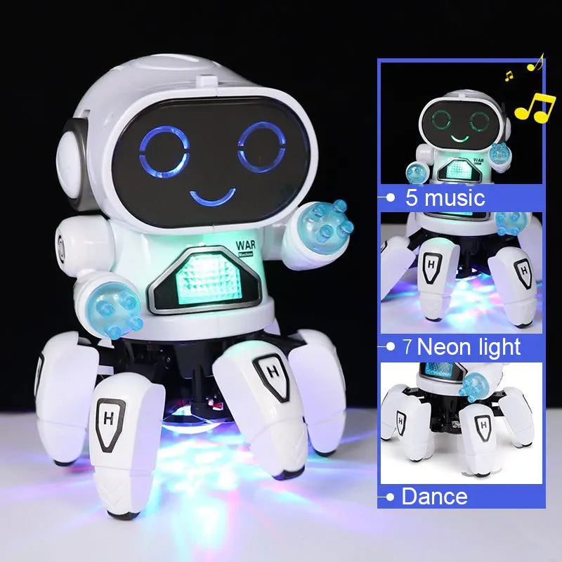 🐙 Lights, Music & Wiggly Fun – Octopus Dance Robot for Little Explorers! 🎶💃 - ThiGui