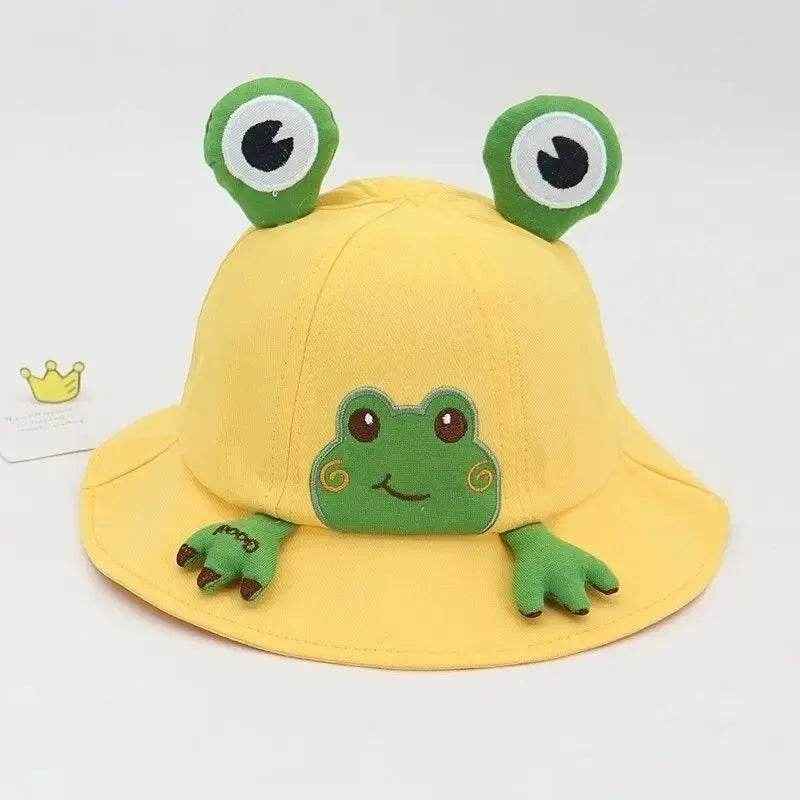 🌞Adorable Cartoon Frog Baby Sun Hat – Soft, Breathable & Perfect for Outdoor Adventures! - ThiGui