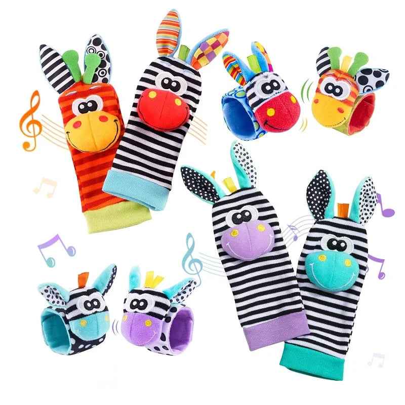 🐾 Sensory Fun for Tiny Toes & Wrists – Baby Rattle Socks & Bands! 🎶🧦 - ThiGui