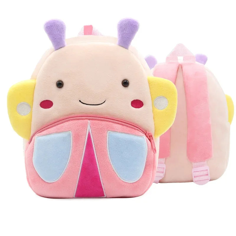 🦁 Cuddly Animal Backpack – Soft Plush Bag for Little Adventures! 🎒💛 - ThiGui