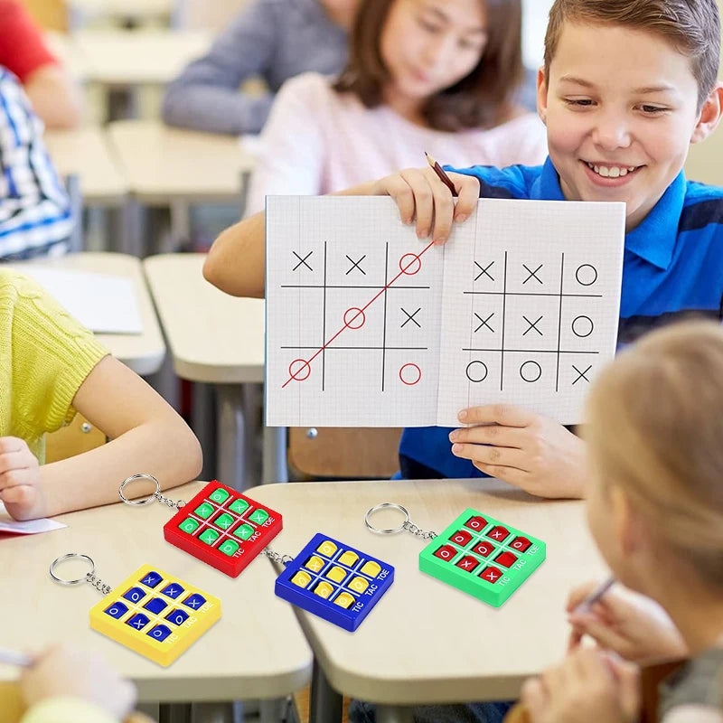 🎒🎯 Mini Tic Tac Toe Game Keychains – Pocket-Sized Fun for Smart Little Minds! 🧠✨ - ThiGui