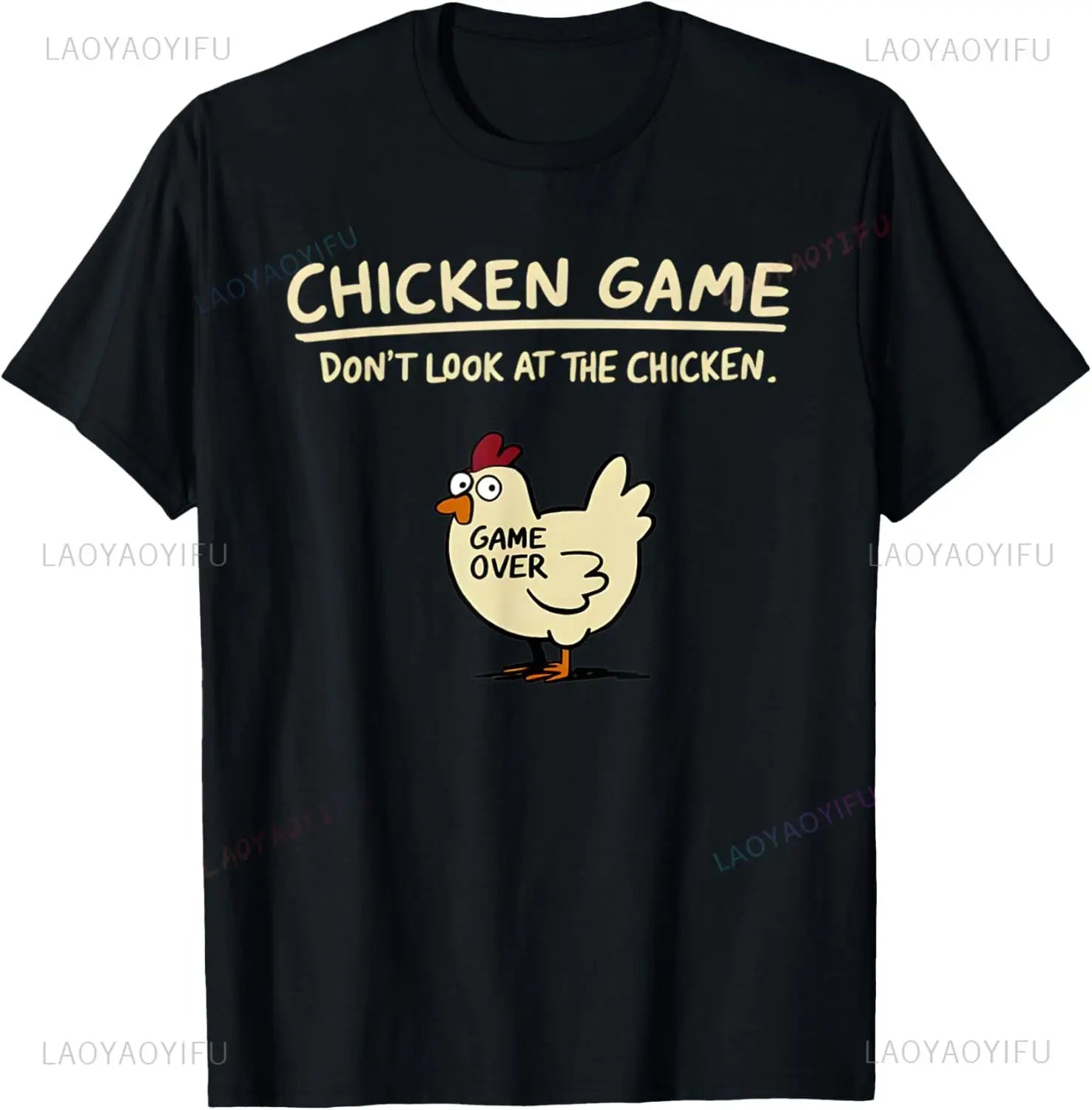🐔🚫 Don’t Look at the Chicken! Hilarious Game-Inspired T-Shirt for Boys – Comfy, Bold & So Much Fun 😂👕 - ThiGui